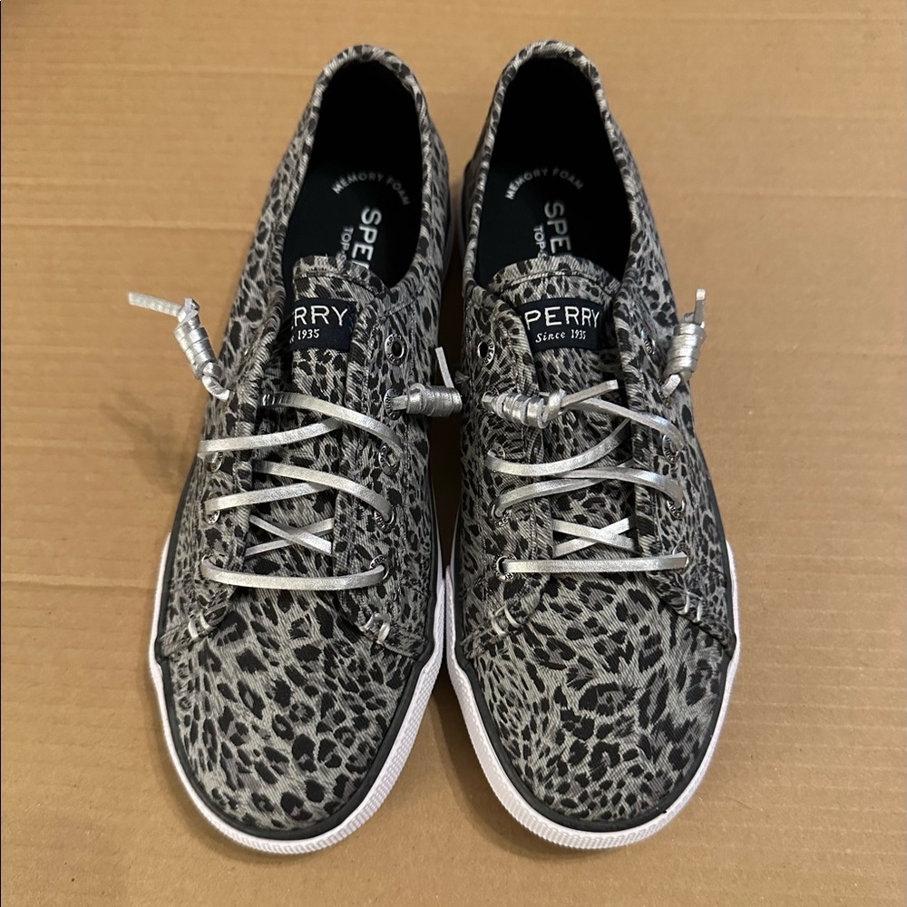 Sperry Seacoast leopard print shoes